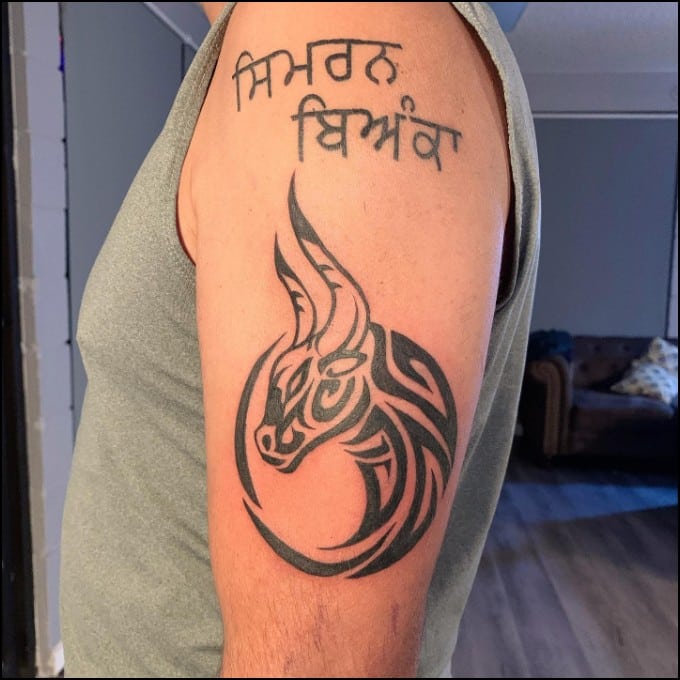 zodiac signs taurus tattoo 