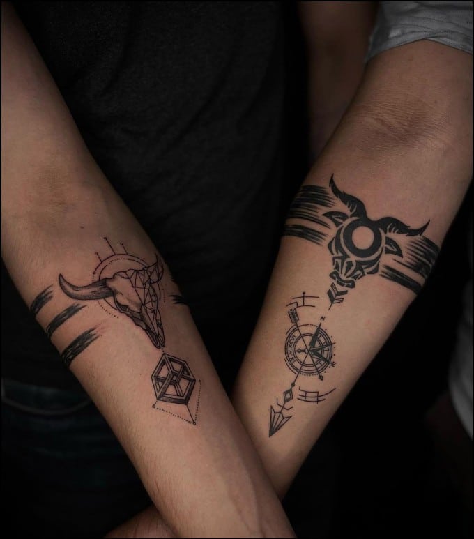 armband taurus tattoos 