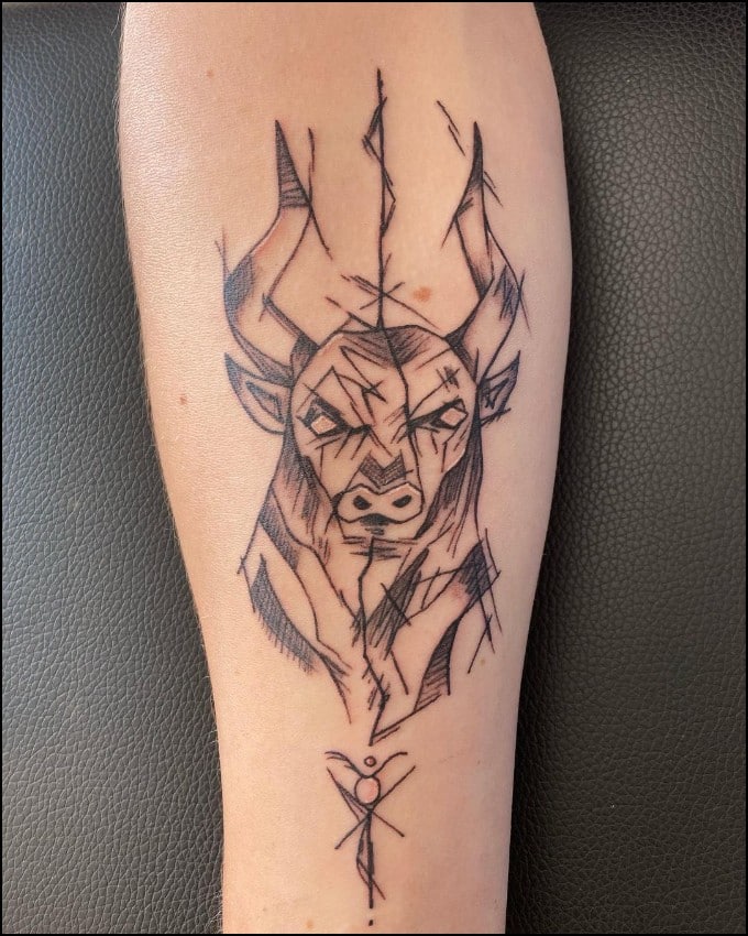 taurus bull tattoo 