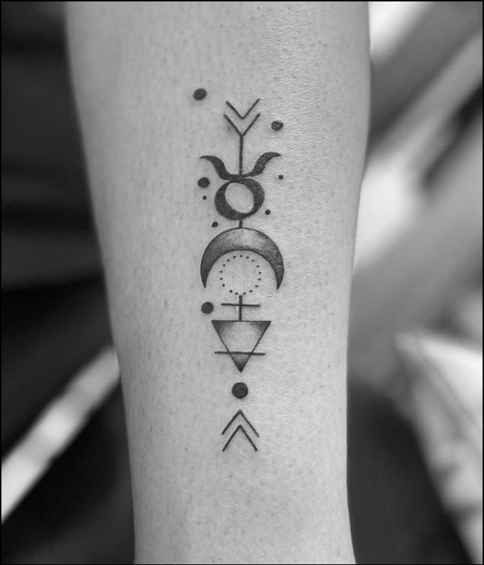 pleiades constellation tattoo