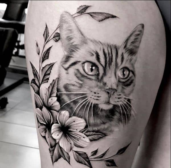 matching cat tattoos