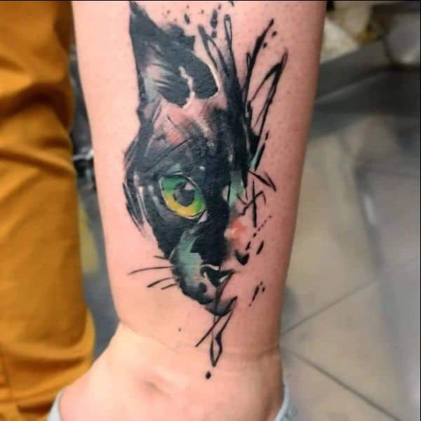 black cat tattoos