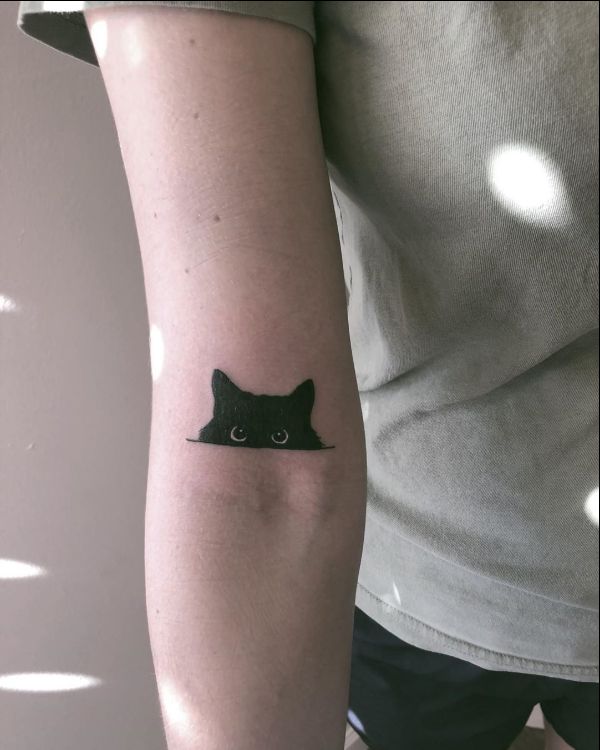 100+ Examples of Cute Cat Tattoo | Art and Design | Black cat tattoos,  Tattoos, Trendy tattoos