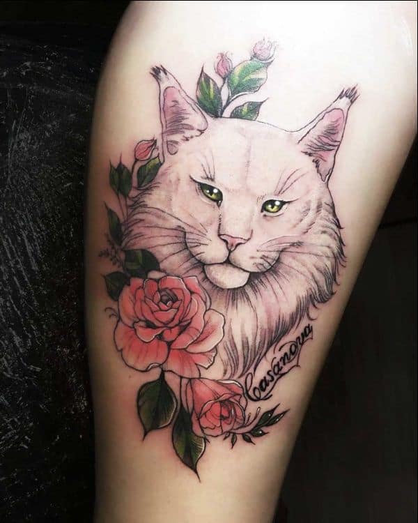 cat portrait tattoos