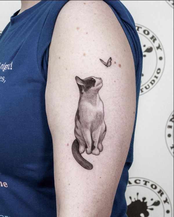 I got a memorial tattoo of my cat Kovu Done by Lynx at White Whale Tattoo  in Cincinnati  rtattoos