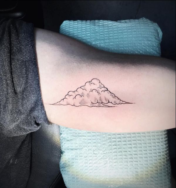 23 Cute Cloud Tattoo Designs and Ideas  StayGlam