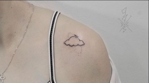 105 Best Cloud Tattoo Designs  Meanings  Love is in the Air 2019