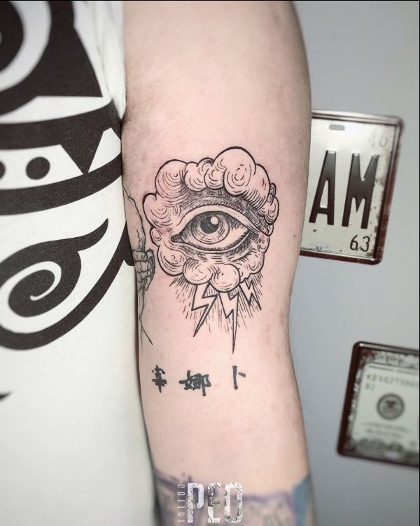 Cloud Eye Flower Tattoo  Behance