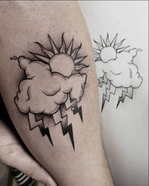 cloud and thunder tattoo