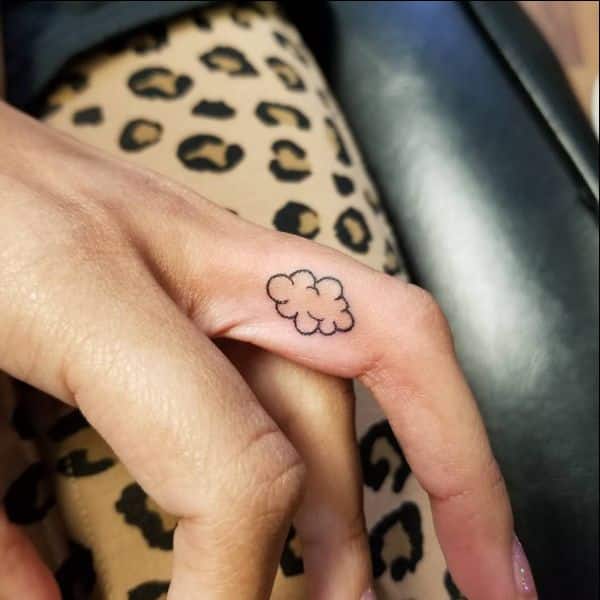small cloud tattoo