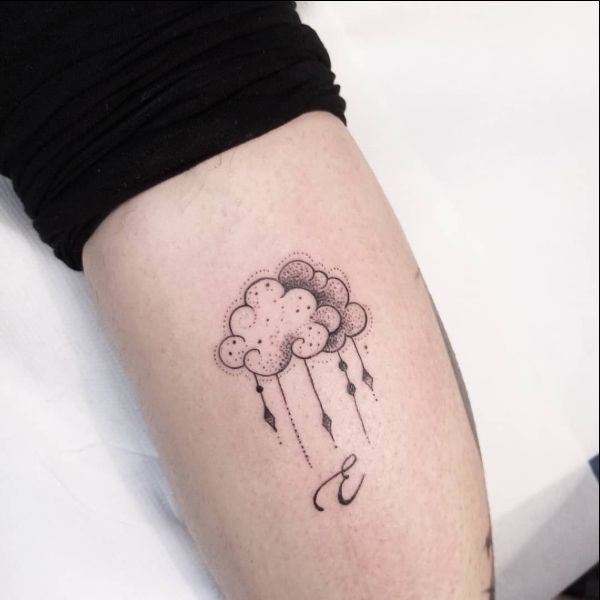 cloud background tattoo