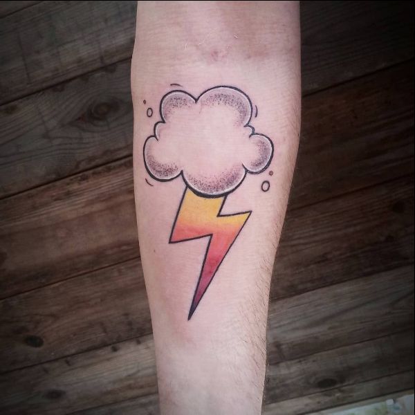 storm clouds tattoo