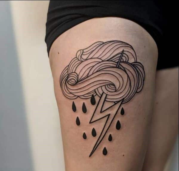 cloud tattoos for girls