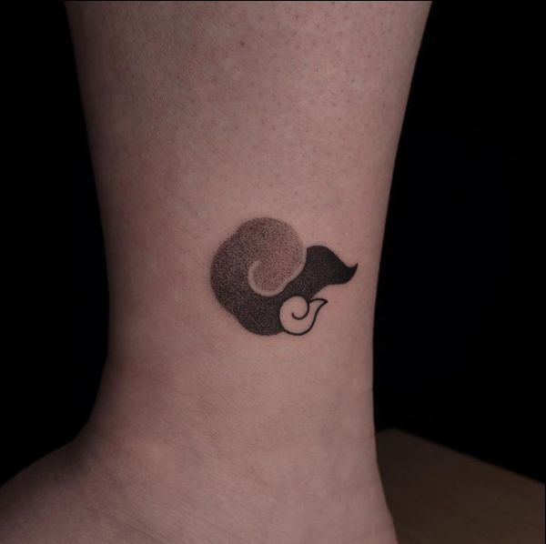 small cloud tattoo