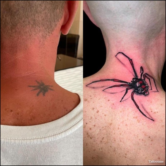 tattoo cover up on neck