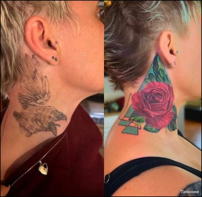 tattoo cover up on neck