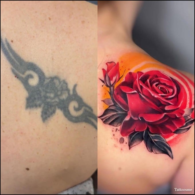 cover up tattoo ideas for shoulder