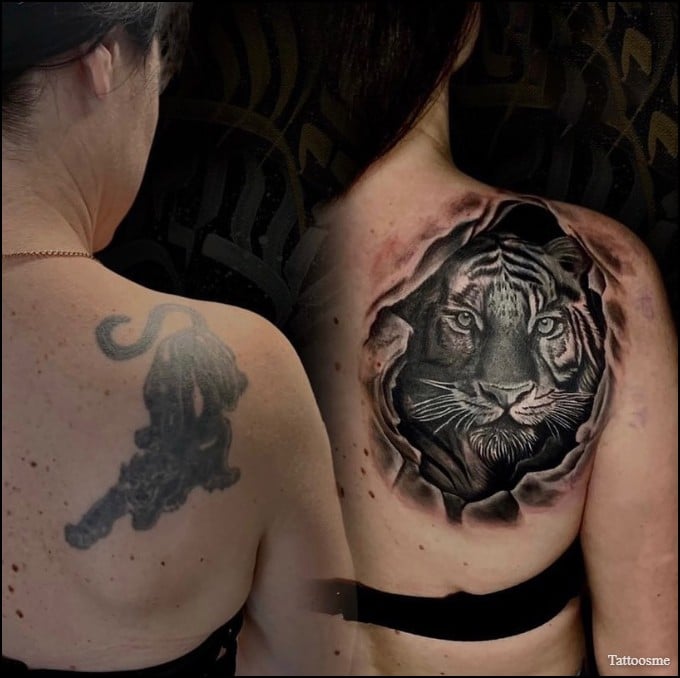 cover up tattoo ideas for back