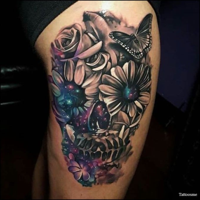 Thigh tattooscover up  Cover tattoo Cover up tattoos Cover up tattoos  for women