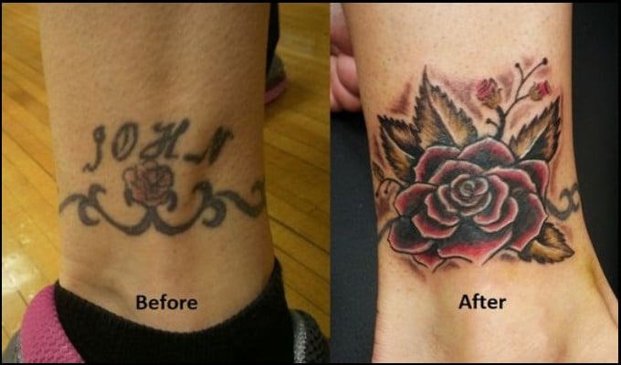 before and after cover up tattoos