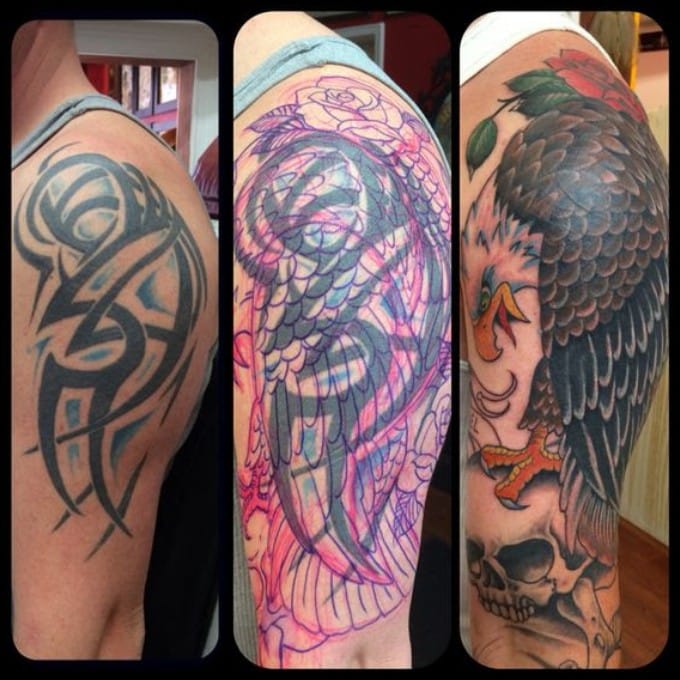 tribal tattoo cover up