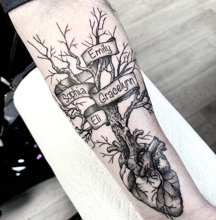 Family tree tattoos
