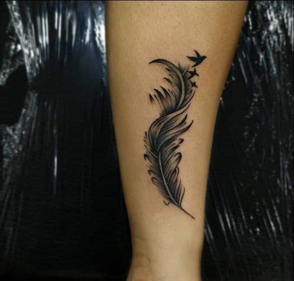 Details more than 79 feather tattoos on forearm super hot - in.coedo.com.vn