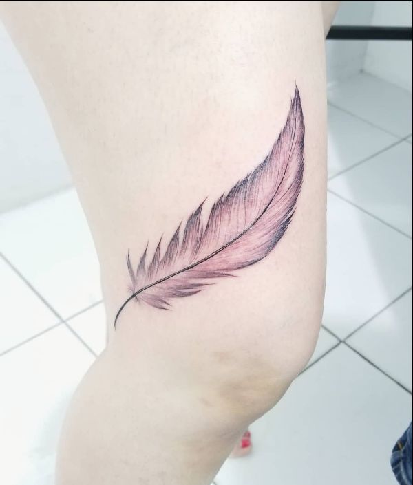 feminine feather tattoos
