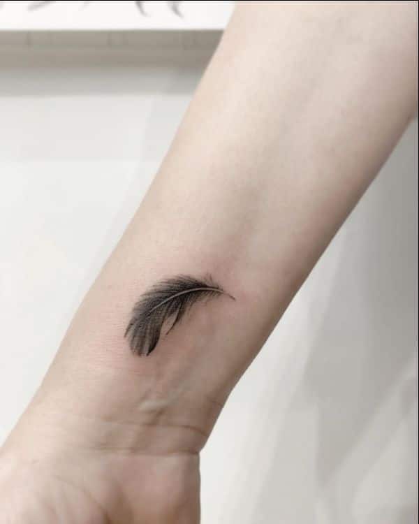 feather tattoos for guys