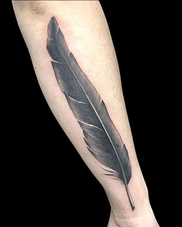 feather tattoos for men
