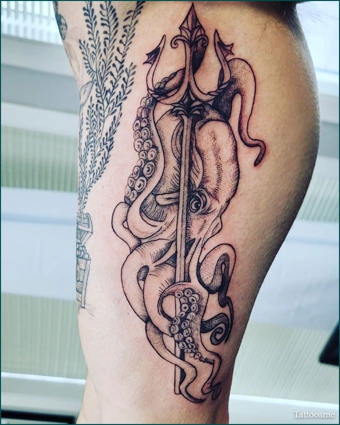 octopus inner bicep tattoo quotes