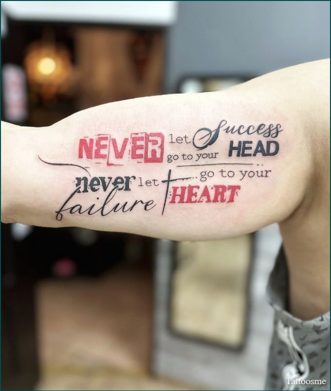 inner bicep tattoo quotes