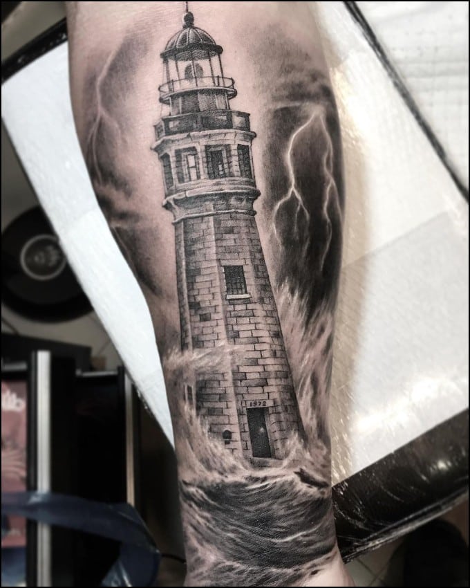 Image of Lighthouse tattoo Female