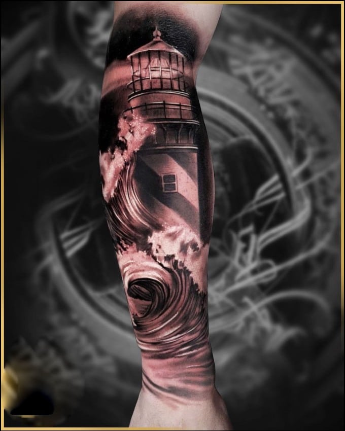 lighthouse tattoos for females