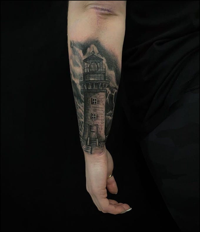 lighthouse tattoos small