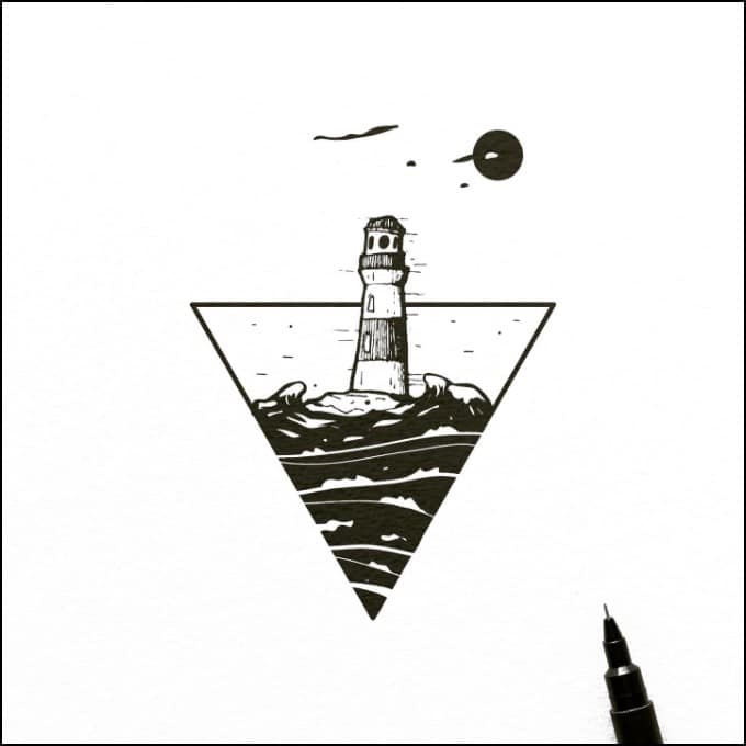 lighthouse tattoos ideas