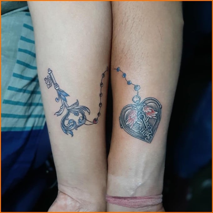 lock and key tattoo images