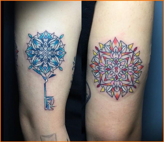 best lock and key tattoos