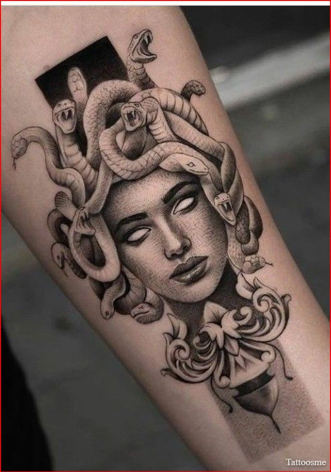 medusa tattoo head