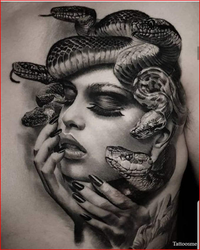 Medusa tattoo designs ideas 7