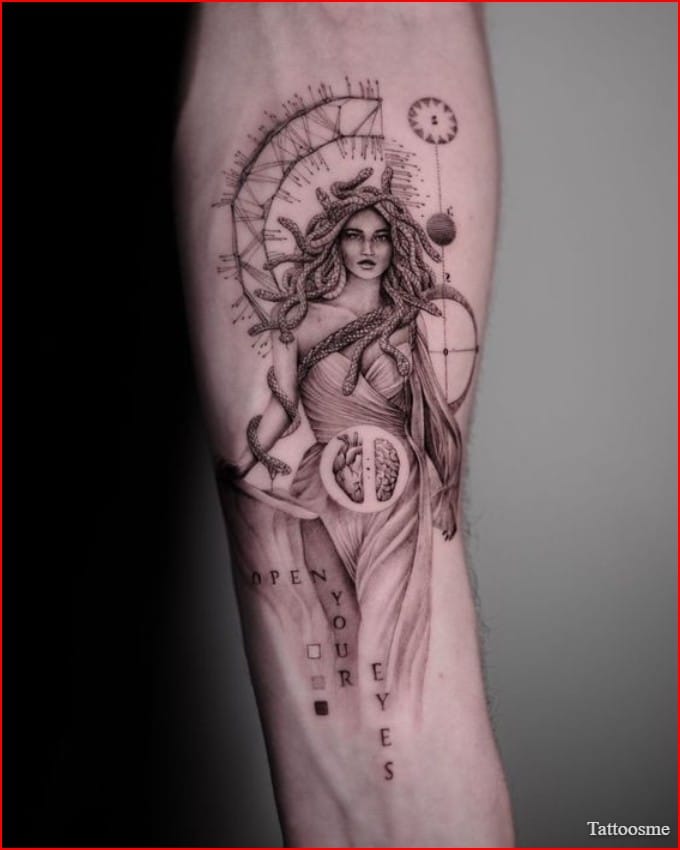 medusa tattoo realism