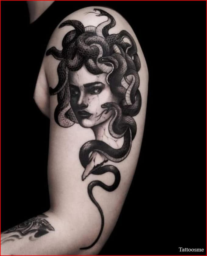 medusa tattoo arm