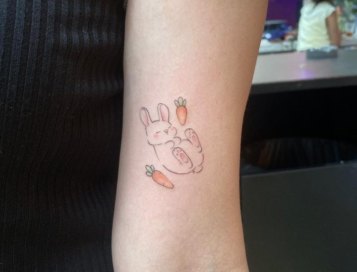 Minimalist Rabbit Tattoos 1 1