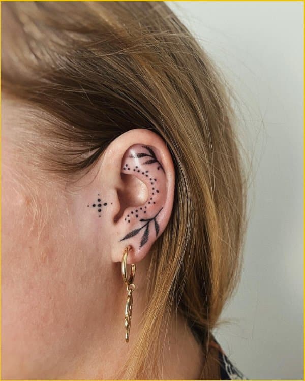 ear tattoos on females