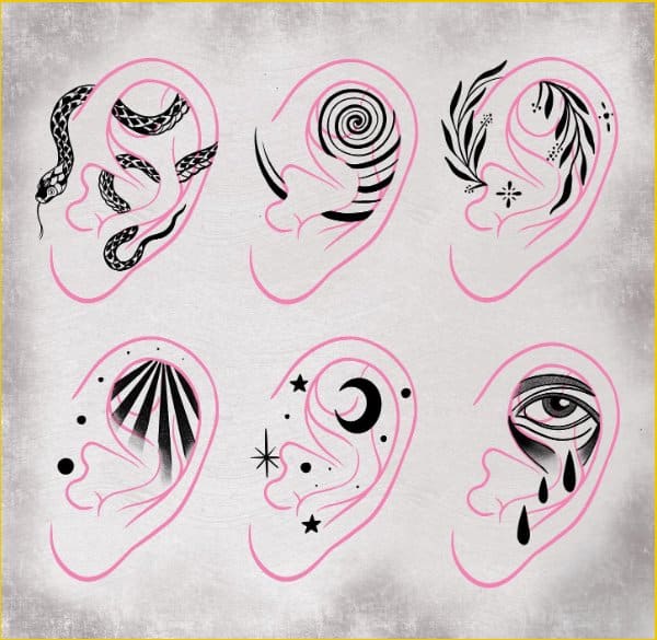 tattoo ideas for ear