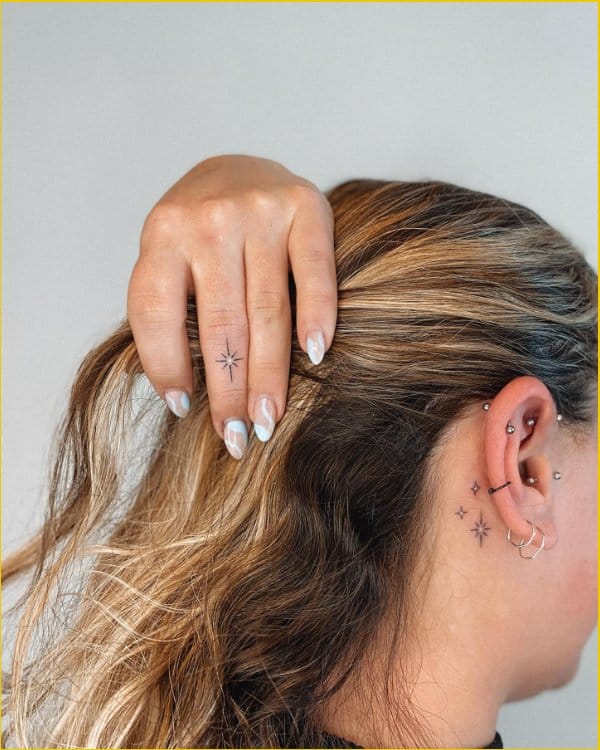 ear tattoos neck