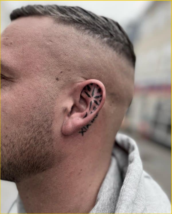 Details 95 about behind the ear tattoos men super hot  indaotaonec