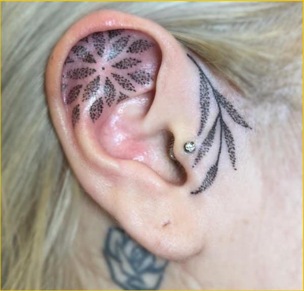 Ear Tattoo Designs That Will Convince You To Book An Appointment