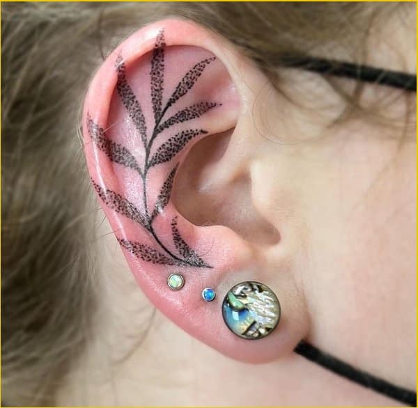 Lovely Ink for Lovely People Floral Behind the Ear Tattoos  Tattoodo