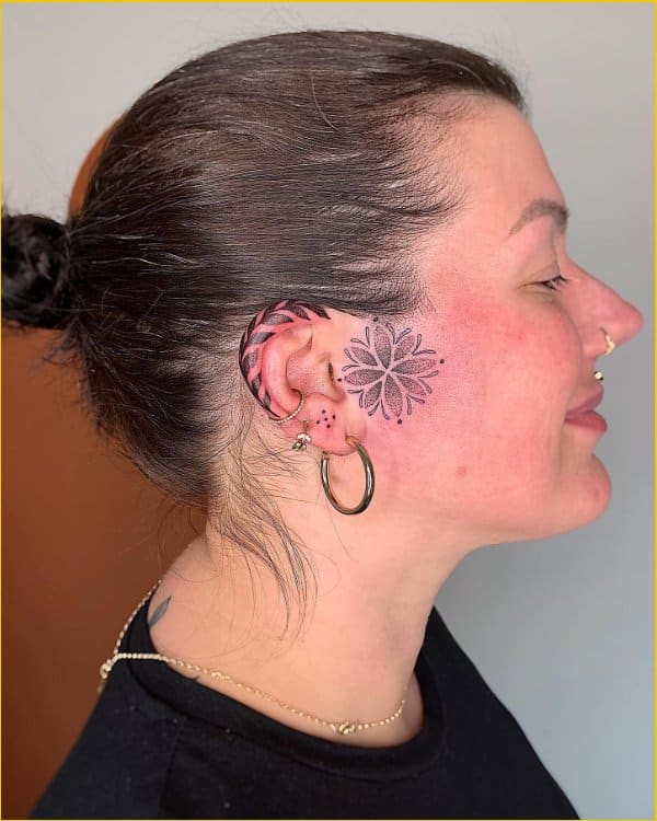 Minimalist Ear Tattoo Trend has People Getting Tiny Tattoos on Ear